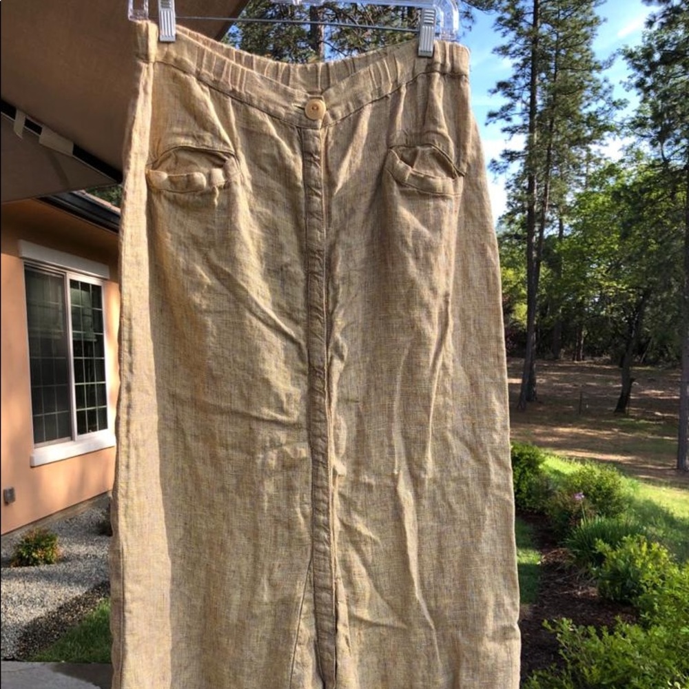 Flax Yellow Maxi Skirt